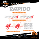 Autocollants de Camper Kit Stickers Rapido - versione D