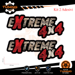 Kit de pegatinas de coche calcomanías EXTREME 4X4 cm 65x27 Vers A