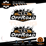 Car Stickers Kit Decals OFFROAD 4X4 cm 50X30 Vers A