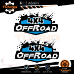 Car Stickers Kit Decals OFFROAD 4X4 cm 50X30 Vers D