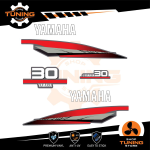 Kit Adesivi Motore Marino Fuoribordo Yamaha 30 cv - versione 2 Tempi