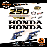 Outboard Marine Engine Stickers Decal Kit Honda 250 Hp Four Stroke V-Tec - A