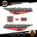 Outboard Marine Engine Stickers Kit Johnson 40 Hp - A