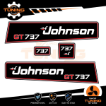 Outboard Marine Engine Stickers Kit Johnson 40 Hp GT 737 - B