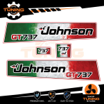 Outboard Marine Engine Stickers Kit Johnson GT 737 - ITALIA