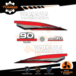 Outboard Marine Engine Stickers Kit Yamaha 90 Hp - 2 Tempi