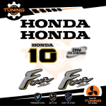 Outboard Marine Engine Stickers Decal Kit Honda 10 Hp Four Stroke - C