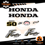 Outboard Marine Engine Stickers Decal Kit Honda 50 Hp Four Stroke - B