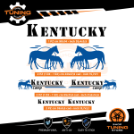 Kit Decalcomanie Adesivi Stickers Camper Kentucky-Camp - versione D