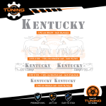 Kit Decalcomanie Adesivi Stickers Camper Kentucky-Camp - versione E