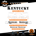 Kit Decalcomanie Adesivi Stickers Camper Kentucky-Camp - versione F