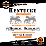 Kit Decalcomanie Adesivi Stickers Camper Kentucky-Camp - versione G