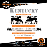 Kit Decalcomanie Adesivi Stickers Camper Kentucky-Camp - versione H