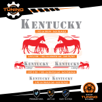 Kit Decalcomanie Adesivi Stickers Camper Kentucky-Camp - versione A