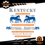 Kit Decalcomanie Adesivi Stickers Camper Kentucky-Camp - versione C