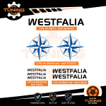 Kit Decalcomanie Adesivi Stickers Camper Westfalia - versione D