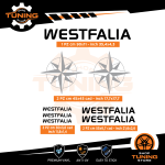 Kit Decalcomanie Adesivi Stickers Camper Westfalia - versione G