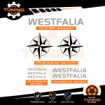 Autocollants de Camper Kit Stickers Westfalia - versione H