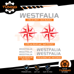 Kit Decalcomanie Adesivi Stickers Camper Westfalia - versione A