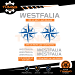 Kit Decalcomanie Adesivi Stickers Camper Westfalia - versione B