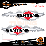 Autocollants de voiture Kit Stickers Suzuki Santana cm 65x16 Ver A