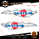 Kit de pegatinas de coche calcomanías Suzuki Santana cm 65x16 Ver B