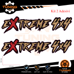 Car Stickers Kit Decals EXTREME 4X4 cm 65x16 Vers A