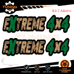 Car Stickers Kit Decals EXTREME 4X4 cm 65x18 Vers B