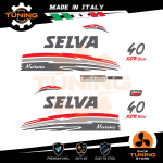 Kit d'autocollants pour moteur hors-bord Selva 40 Ch - Murena XSR Best