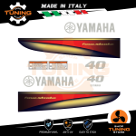 Outboard Marine Engine Stickers Kit Yamaha 40 Hp - Four Stroke Supreme