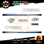 Kit d'autocollants pour moteur hors-bord Yamaha 40 Ch - Four Stroke