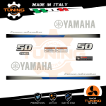 Kit Adesivi Motore Marino Fuoribordo Yamaha 50 cv - Four Stroke