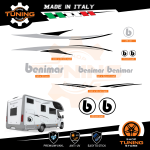 Kit Decalcomanie Adesivi Stickers Camper Benimar - versione I