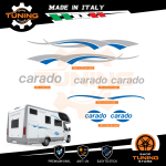 Kit Decalcomanie Adesivi Stickers Camper Carado - versione R