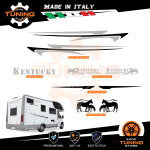 Kit Decalcomanie Adesivi Stickers Camper Kentucky-Camp - versione I