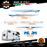 Camper Stickers Kit Decals Kentucky-Camp - versione L