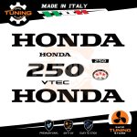 Kit d'autocollants pour moteur hors-bord Honda 250 Ch Four Stroke - V-Tec  V6