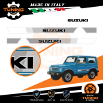 Autocollants de voiture Kit Stickers Suzuki SJ 410 Texture Silver A