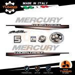 Kit Adesivi Motore Marino Fuoribordo Mercury 5 cv Four Stroke Sail Power ver A