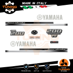 Kit Adesivi Motore Marino Fuoribordo Yamaha 200 cv - Four Stroke F200D V6