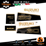 Kit Adesivi Motore Marino Fuoribordo Suzuki 30 cv - 2T Oil Injection