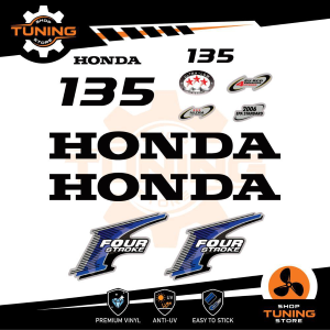 Prodotto: Honda_135_Four-Stroke_A - Außenborder Marine Motor Aufkleber Kit  Honda 135 Ps Four Stroke - A - STS