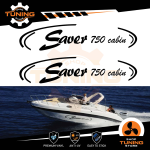 Kit Autocollants Bateau Saver 750 Cabin