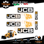 Work Vehicle Stickers JCB Backhoe Excavator 2DX