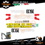 Work Vehicle Stickers Volvo Excavator EC15E