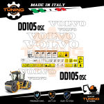 Work Vehicle Stickers Volvo Roller DD105 OSC