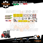 Kit Adesivi Mezzi da Lavoro Manitou Carrello Elevatore M30-2 H P ST3B serie 4