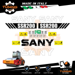 Kit Adesivi Mezzi da Lavoro Sany rullo SSR200