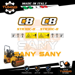 Work Vehicle Stickers Sany roller STR30C-8