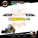 Work Vehicle Stickers Sany shovel SW115